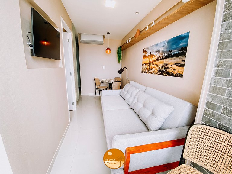 M808 - 1/4 com Linda Vista Mar - Até 6x S/ Juros