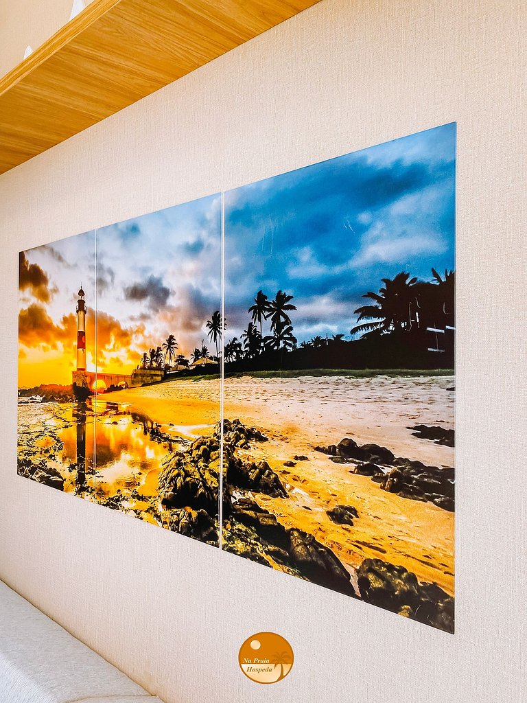 M808 - 1/4 com Linda Vista Mar - Até 6x S/ Juros