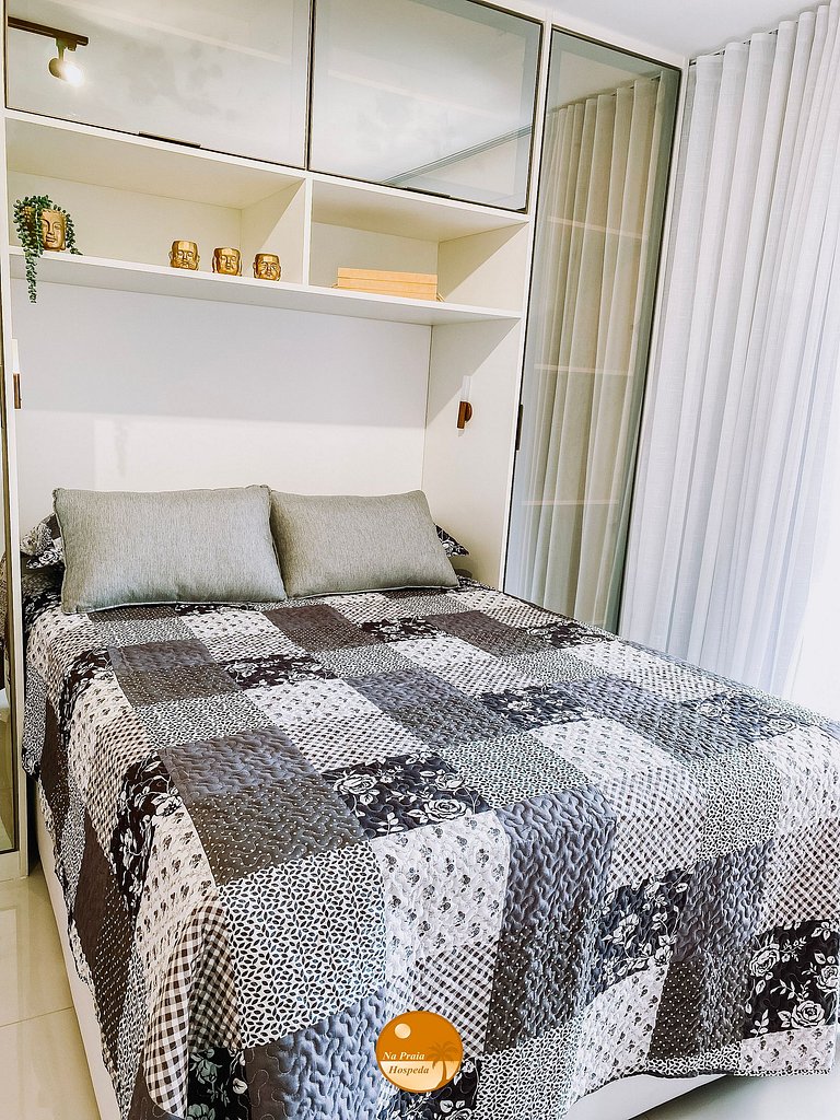 M803 - Encantador Studio Vista Mar - 6x S/ Juros