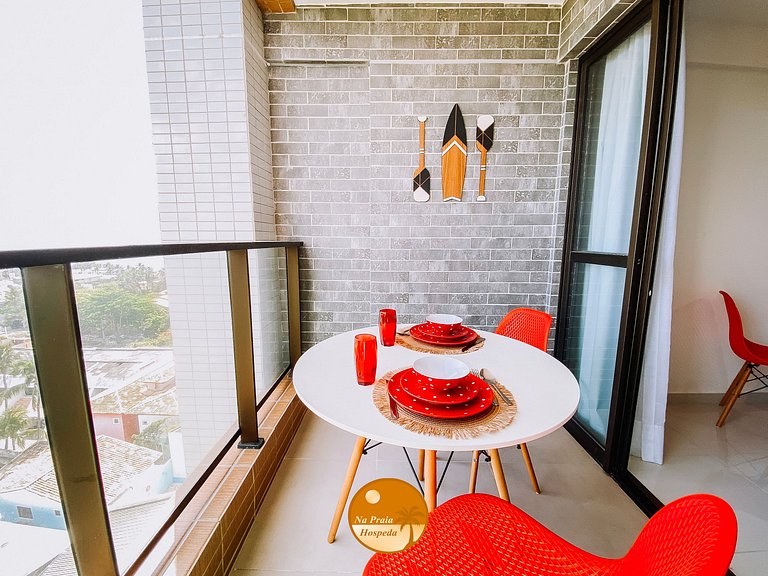 M803 - Encantador Studio Vista Mar - 6x S/ Juros