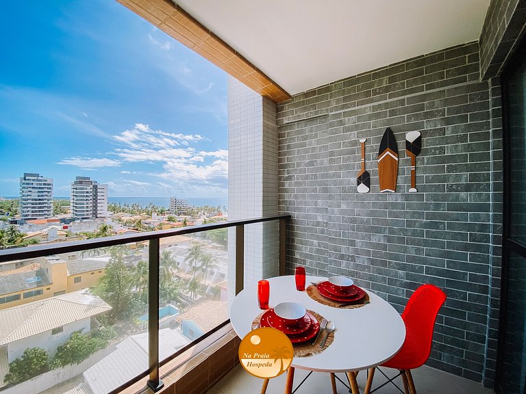 M803 - Encantador Studio Vista Mar - 6x S/ Juros