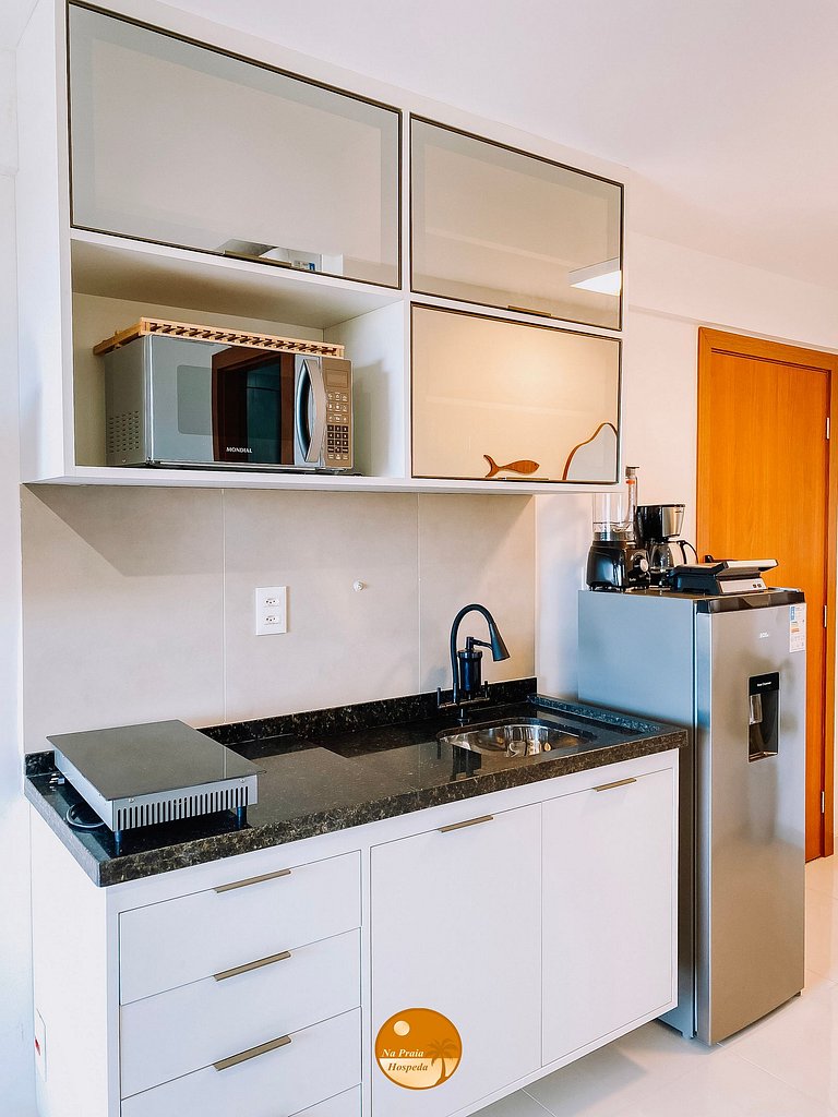 M803 - Encantador Studio Vista Mar - 6x S/ Juros