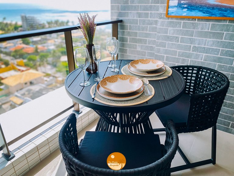 M1405- Moderno Studio Vista Mar c/ Alexa -Parc. 6x