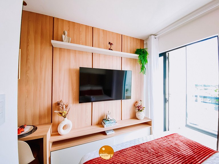 CLS605- Studio Vista Mar, Piscina, Churrasqueira