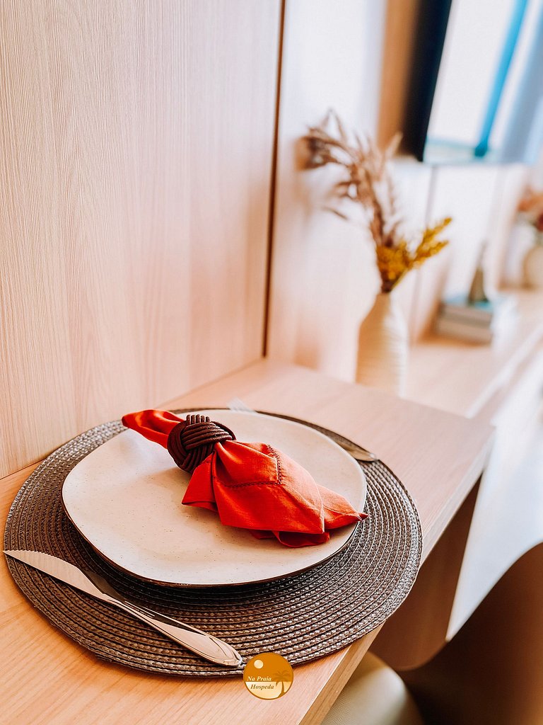 CLS605- Studio Vista Mar, Piscina, Churrasqueira