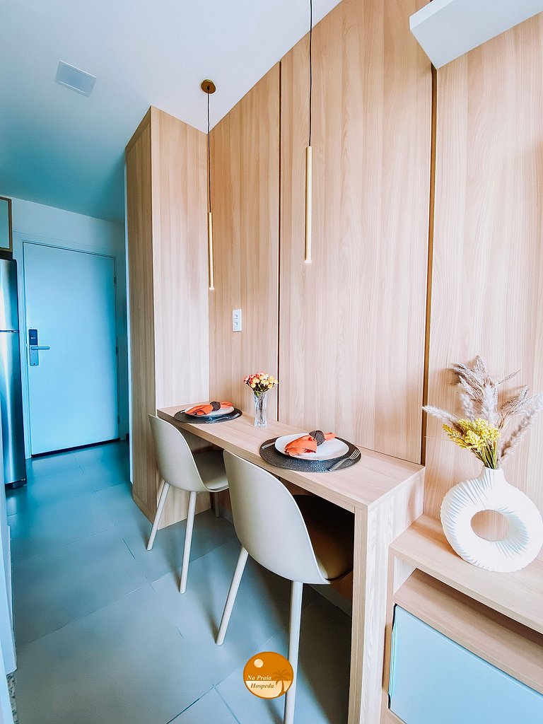 CLS605- Studio Vista Mar, Piscina, Churrasqueira