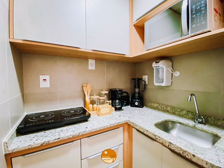 CLS605- Studio Vista Mar, Piscina, Churrasqueira