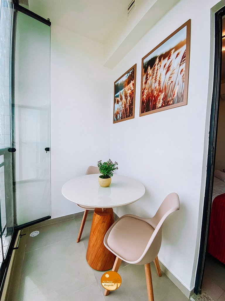 CLS605- Studio Vista Mar, Piscina, Churrasqueira