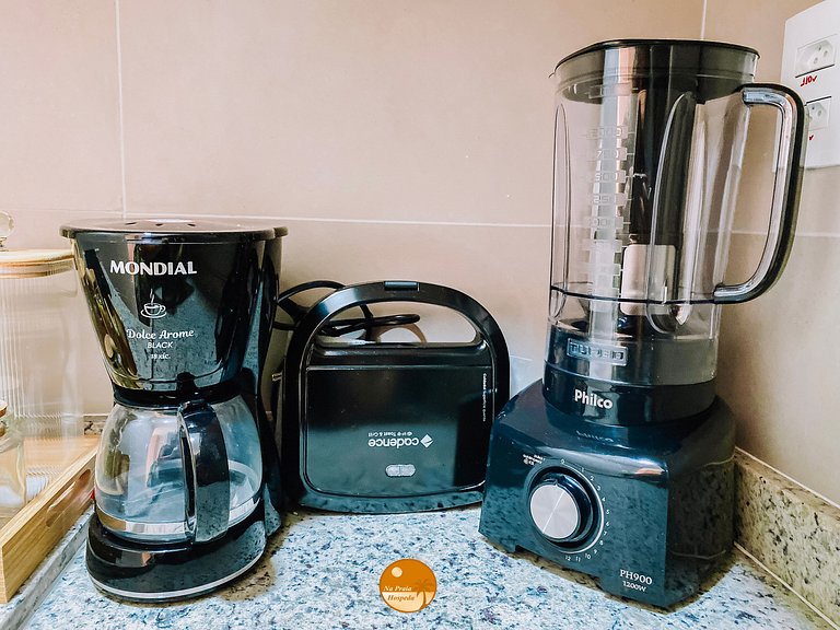 CLS605- Studio Vista Mar, Piscina, Churrasqueira