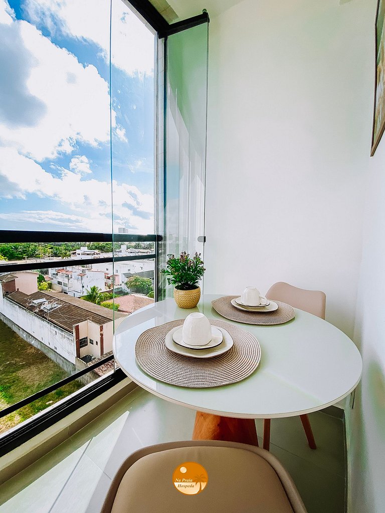 CLS605- Studio Vista Mar, Piscina, Churrasqueira