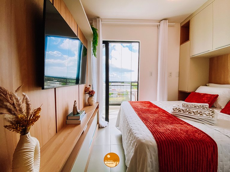 CLS605- Studio Vista Mar, Piscina, Churrasqueira