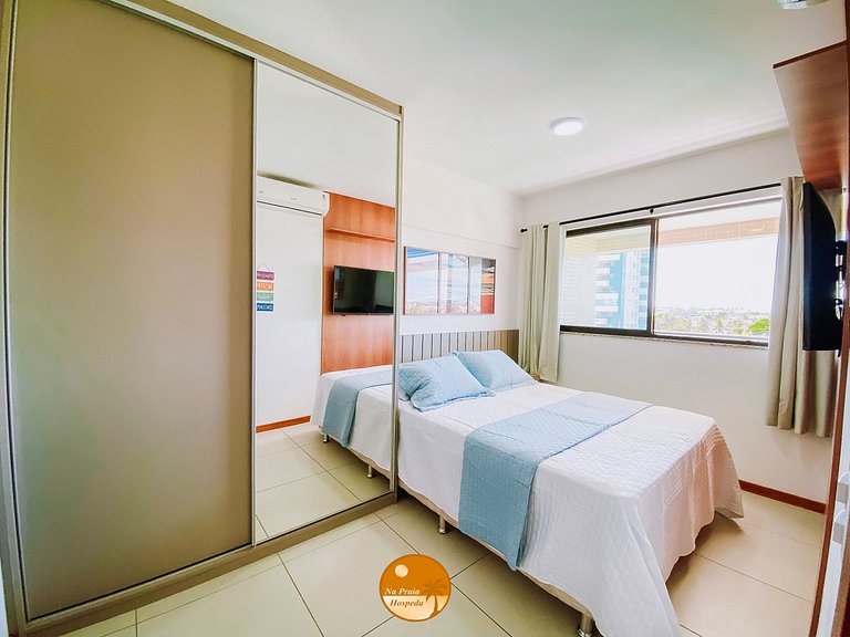 V307-Beira Mar, Varanda Gourmet, Piscina, Academia