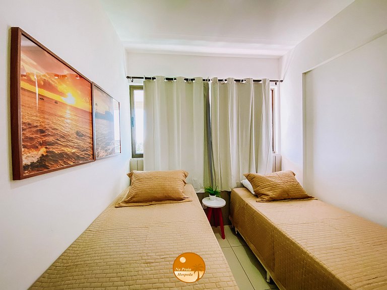 V307 - Beira Mar, Piscina, Academia, Portaria 24hs