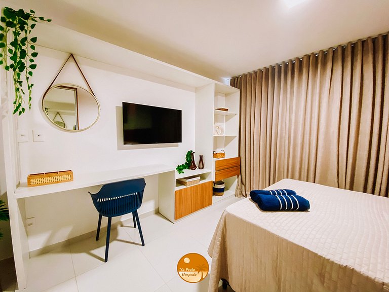 M1115 - Encantador Studio Vista Mar - 6x S/ Juros