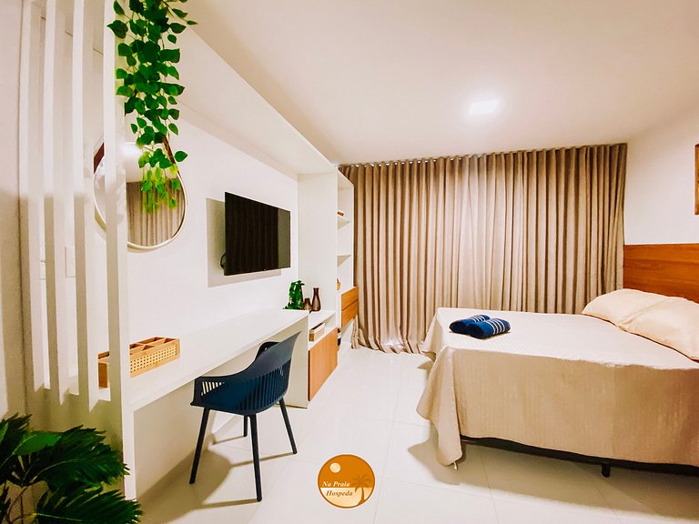 M1115 - Encantador Studio Vista Mar - 6x S/ Juros