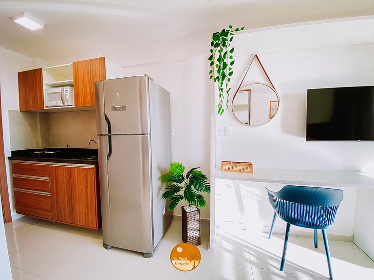 M1115 - Encantador Studio Vista Mar - 6x S/ Juros