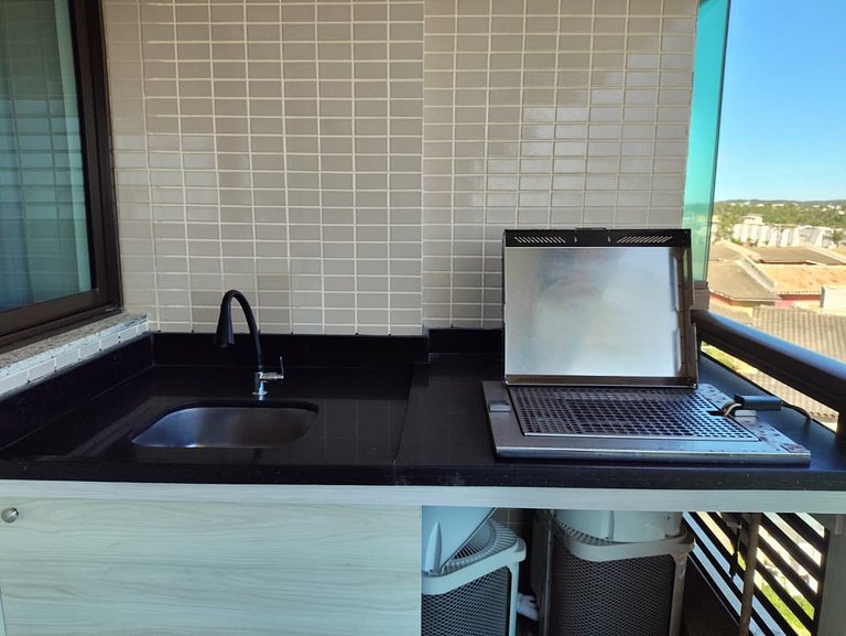 V307-Beira Mar, Varanda Gourmet, Piscina, Academia