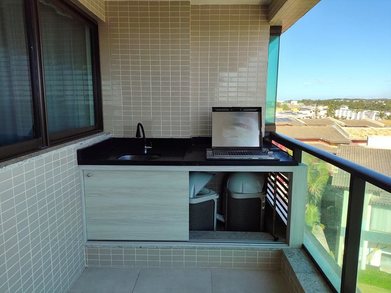 V307-Beira Mar, Varanda Gourmet, Piscina, Academia