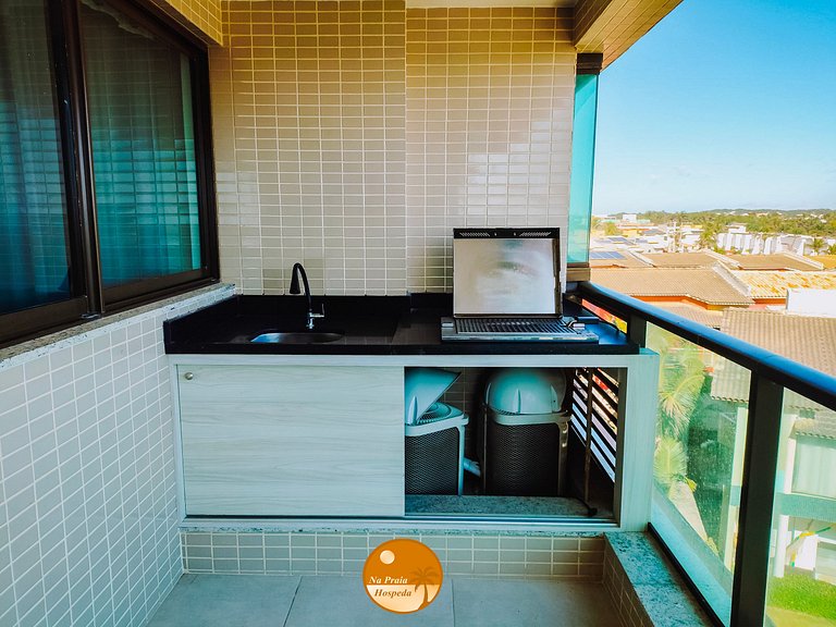 V307-Beira Mar, Varanda Gourmet, Piscina, Academia