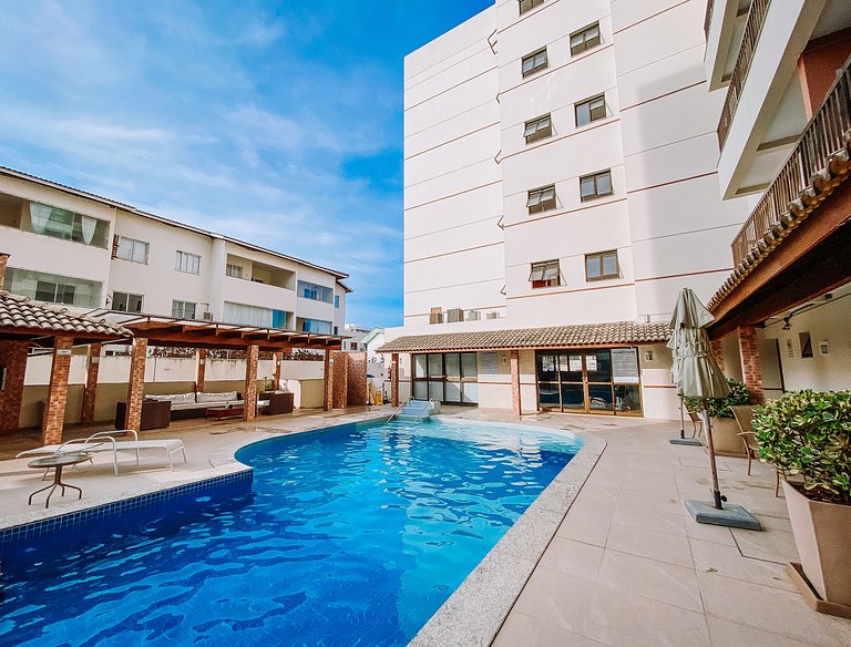 50m da PRAIA, Piscina, Academia, Portaria 24 horas, Churrasq
