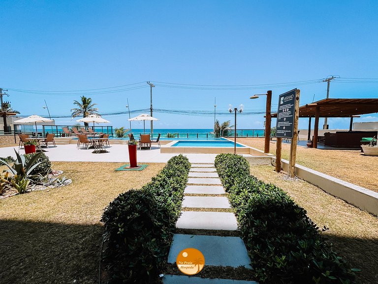 V403- VISTA MAR e Piscina, Pé na Areia, Garagem